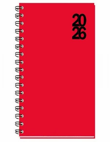 AGENDA ANUAL MYRGA 2026 ESPIRAL DUEÑAS 24 X 16,5 CM. DIA PAGINA NEGRA (3901NG) - AGEND.ESPIRAL 1/4 D/PG MYRGA 17*24