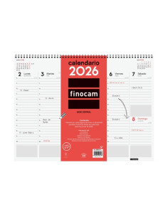 PLANIFICADOR VADE ESPIRAL SEMANA VISTA FINOCAM 2026 420x320x8 MM (780260026) - PLANNING ANUAL VADE SVV ESPIRAL 42*31 R.78026