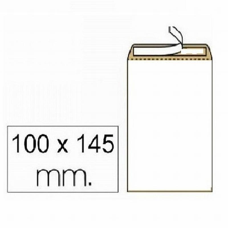 BOLSA 100x145 BLANCA CAJA 1000 UD. SALARIOS TIRA SILICONA (A2) - BOL.BL.100*145