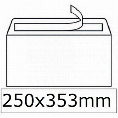 SOBRE SAM BLANCO FOLIO 250x353 MM. TIRA SILICONA...