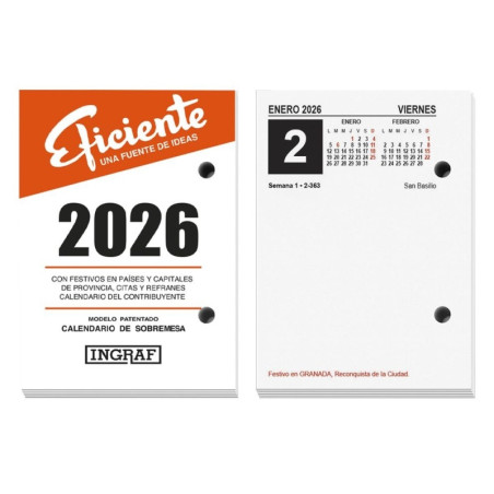 TACO CALENDARIO EFICIENTE BUFETE 2026 (355411) - TACO CALENDARIO EFICIENTE