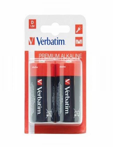 PILA VERBATIM ALCALINA D LR20 BLISTER 2 UNIDADES (49923) - PILAS ALCALINA LR20 VERBATIM