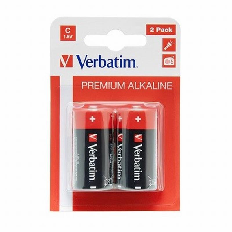 PILA VERBATIM ALCALINA C LR14 BLISTER 2 UNIDADES (49922) - PILA ALCALINA LR14 1.5V CJ2