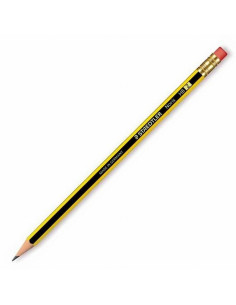 LAPICERO STAEDTLER NORIS 122 HB CON GOMA DE BORRAR (122-HB) - LAPIZ STAEDTLER 122 HB C/GOMA