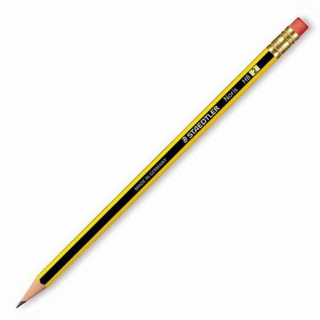 LAPICERO STAEDTLER NORIS 122 HB CON GOMA DE BORRAR (122-HB) - LAPIZ STAEDTLER 122 HB C/GOMA