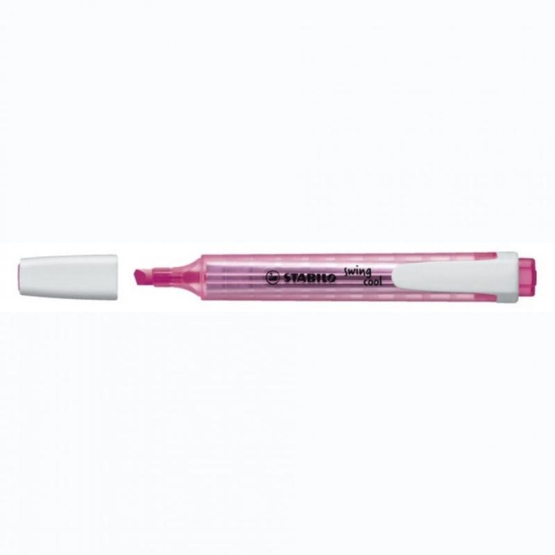 MARCADOR FLUORESCENTE STABILO SWING COOL ROSA...