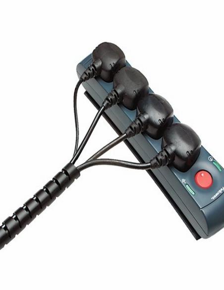 ORGANIZADOR DE CABLES FELLOWES ZIP NEGRO (99439) - ORGANIZADOR DE CABLES