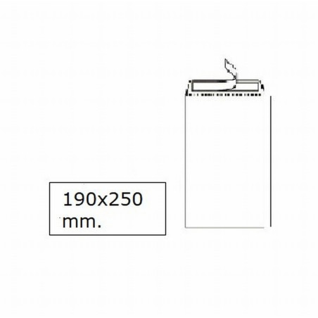 BOLSA SAM 230x290 BLANCA TIRA SILICONA (A-11) (148502) - BOL.ADH.BL.230*290 A11