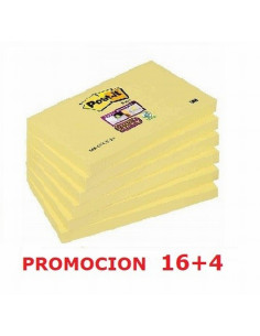 BLOC DE NOTAS ADHESIVAS POST-IT DE QUITA Y PON 76X127 MM. (655) - POSTI 76*127 AM 3M 655