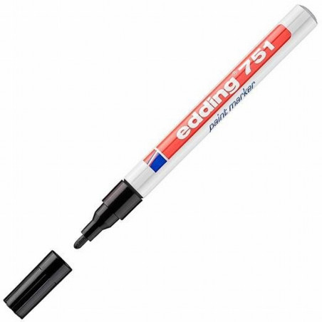 ROTULADOR EDDING PUNTA FIBRA 751 BLANCO PUNTA REDONDA 1-2 MM (751-01) - ROT.EDDING 751 NG.