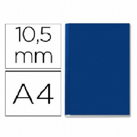 TAPA DE ENCUADERNACION CHANNEL RIGIDA LOMO B AZUL CAPACIDAD 71/105 HOJAS (81022) - CARP.CHANN.RIG.B 71-105H.AZ