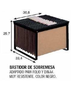 BASTIDOR CARPETAS COLGANTES GIO KIT OFFICE A4 / FOLIO (400021892) - BASTIDOR METAL ARMAZON A4-FOLIO 2