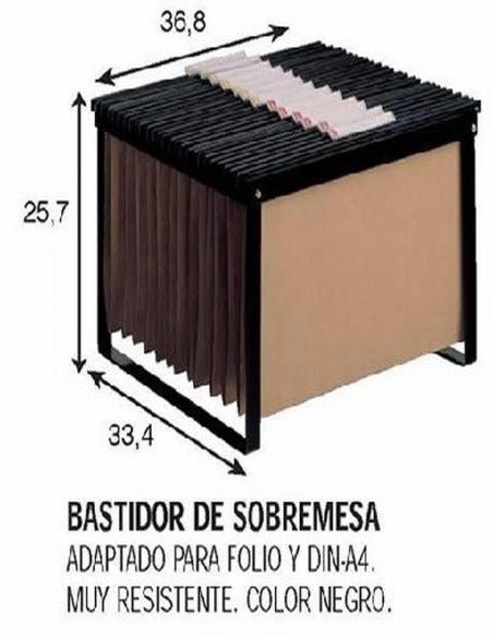BASTIDOR CARPETAS COLGANTES GIO KIT OFFICE A4 / FOLIO (400021892) - BASTIDOR METAL ARMAZON A4-FOLIO