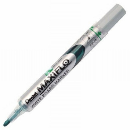 ROTULADOR PENTEL MAXIFLO PUNTA MEDIA PARA PIZARRA BLANCA COLOR VERDE (MWL5S-PENTEL-D) - ROT.PIZARRA BLANCA MAXIFLO PUNTA F VE