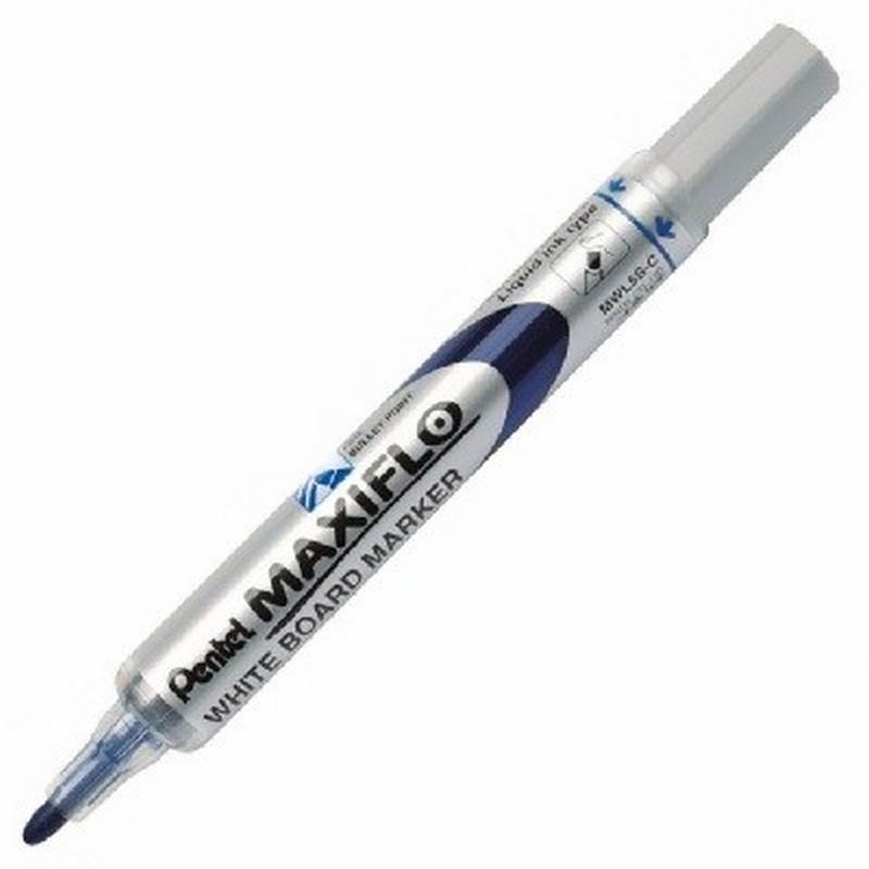 ROTULADOR PENTEL MAXIFLO PUNTA MEDIA PARA PIZARRA BLANCA COLOR AZUL (MWL5S-PENTEL-C) - ROT.PIZARRA BLANCA MAXIFLO PUNTA F AZ
