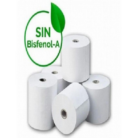 ROLLO TERMICO FABRISA 110 MM ANCHO X 40 MM DIAMETRO X 12 MM DIAMETRO INTERIOR SIN BISFENOL (18129) - PAP.CALCU.TERMICO 110*40*12