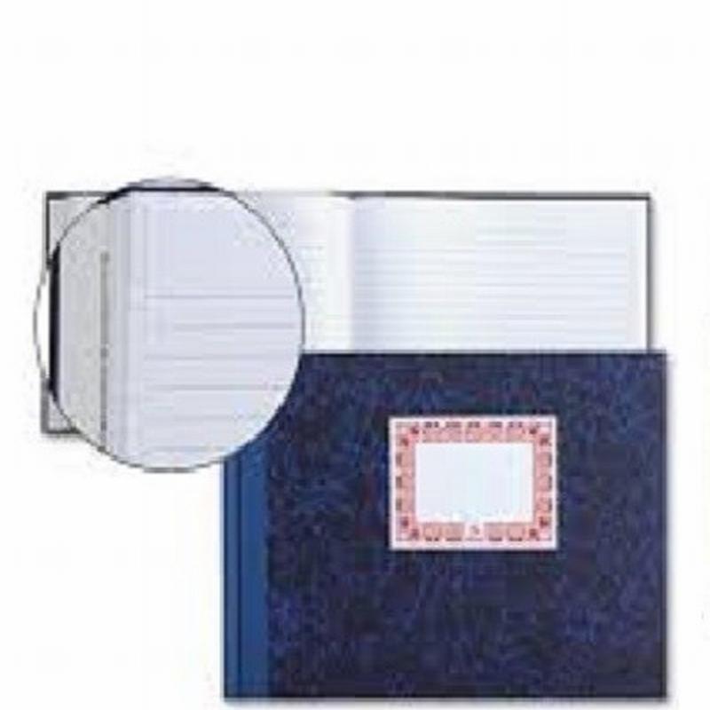 LIBRO DOHE CARTONE CUARTO APAISADO 100 HOJAS RAYADO (09961) - LIB.CARTONE 1/4 APA.H.N AZUL 09961