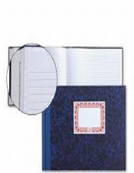 LIBRO DOHE CARTONE CUARTO APAISADO 100 HOJAS RAYADO (09961) - LIB.CARTONE 1/4 APA.H.N AZUL 09961