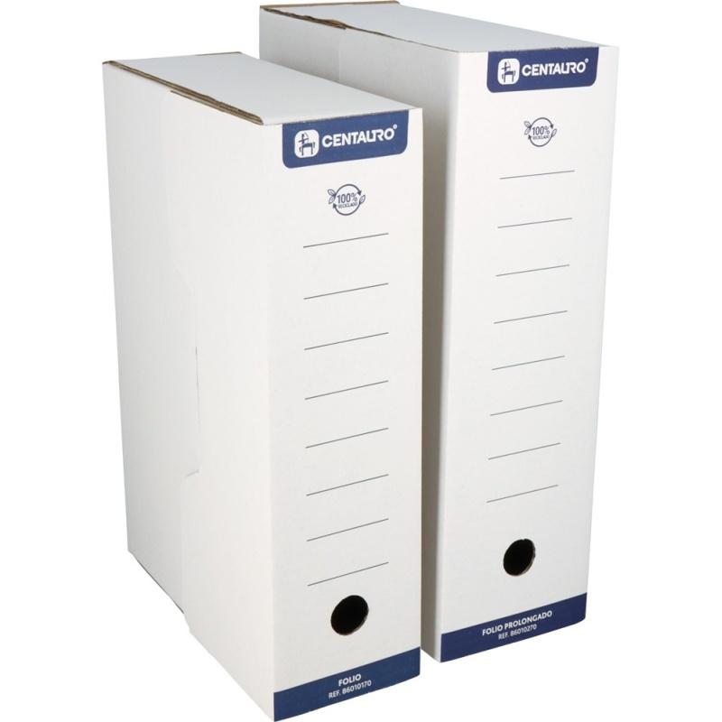 CAJA ARCHIVO DEFINITIVO CENTAURO CARTON FOLIO PROLONGADO 38X27 CMS. (86010170) - CAJ.ARCH.DEF.F.PR.39*28 86010270 CENTAURO A200