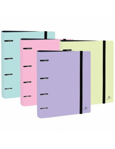 CARPETA MARIOLA POLYFOAM 4 ANILLAS 40MM CARPEBLOCK CON GOMA Y SIN RECAMBIO (2303P) ((2303PP) - CARP.4ANI.40MM.A4 CARPEBLOCK