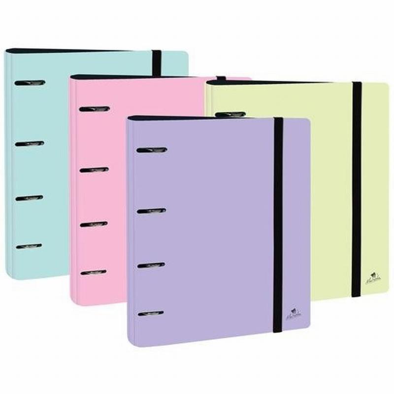 CARPETA MARIOLA POLYFOAM 4 ANILLAS 40MM CARPEBLOCK CON GOMA Y SIN RECAMBIO (2303P) ((2303PP) - CARP.4ANI.40MM.A4 CARPEBLOCK