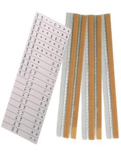 TIRAS PLASTICO GRAFOPLAS PVC TRANSPARENTES 20 CMS (04390000) - TIRA PLASTICA ADHESIVA CJ5