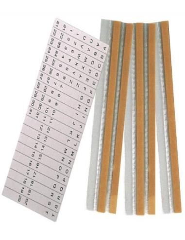 TIRAS PLASTICO GRAFOPLAS PVC TRANSPARENTES 20 CMS (04390000) - TIRA PLASTICA ADHESIVA CJ5