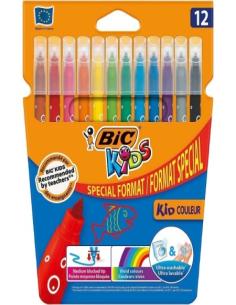 ROTULADOR BIC PUNTA MEDIA CAJA DE 12 COLORES SURTIDOS (9246623) - ROT.BIC CJ.12 REF.9246623