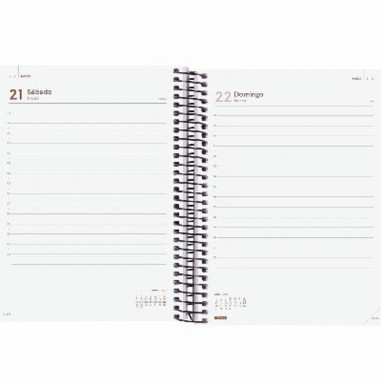 AGENDA ANUAL FINOCAM 2027 ESPIRAL OPAQUE E10 DIA PAGINA 155x212 MM. (742911527) (742911027) (742912027) (742912527) (742916027)