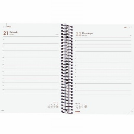 AGENDA ANUAL FINOCAM 2027 ESPIRAL OPAQUE E10 DIA PAGINA 155x212 MM. (742911527) (742911027) (742912027) (742912527) (742916027)
