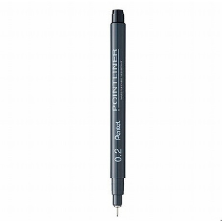ROTULADOR CALIBRADO PENTEL 0.2 POINTLINER NEGRO (S20P 0.2) - ROT.CALIBRADO 0.2 NG