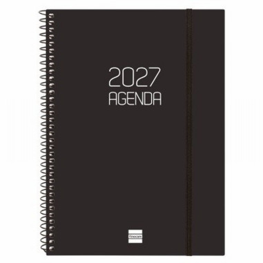 AGENDA ANUAL FINOCAM 2027 ESPIRAL OPAQUE E10 DIA PAGINA 155x212 MM. (742911527) (742911027) (742912027) (742912527) (742916027)