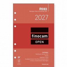 RECAMBIO ANUAL 2027 FINOCAM OPEN 500 SEMANA VISTA HORIZONTAL R593 (711580027) - RECAMB.AG.OPEN SVH 117*181 R593