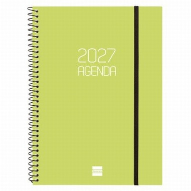 AGENDA ANUAL FINOCAM 2026 ESPIRAL OPAQUE E10 SEMANA VISTA HORIZONTAL 155x212 MM (742761027) (742761527) (742762527) (742762027)