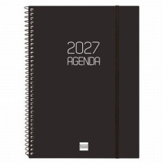 AGENDA ANUAL FINOCAM 2027 ESPIRAL OPAQUE E40 SEMANA VISTA VERTICAL DIN A4 210x297 MM (742851027) (742856027) 2