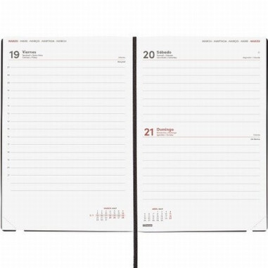AGENDA ANUAL FINOCAM 2027 ENCUADERNADA DYNAMIC MARA Y10 DIA/PAGINA NEGRO 140X204 MM (621166027) (621162027) (621161027)