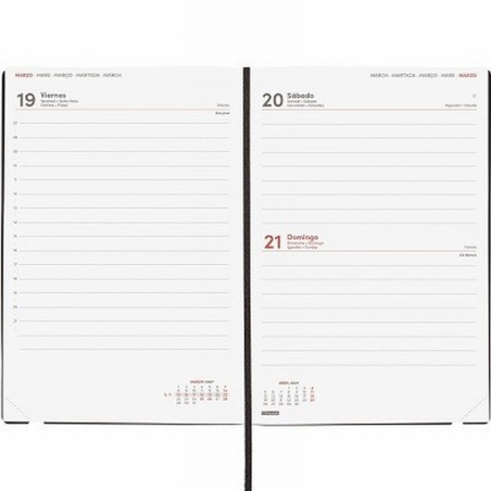AGENDA ANUAL FINOCAM 2027 ENCUADERNADA DYNAMIC MARA Y12 DIA/PAGINA NEGRO 214X275 MM (621186027) (621181027)