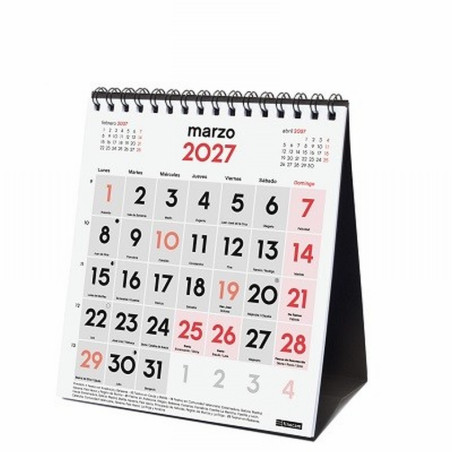 CALENDARIO ANUAL FINOCAM 2027 SOBREMESA NUMEROS GRANDES XS 14x15 CMS. (780120027) - CALENDARIO SOBREMESA XS 14x15 NUM.GRANDES