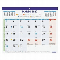 CALENDARIO FALDILLA ANUAL 2027 FINOCAM F43 PARA ESCRIBIR 300x247 (781120027) - FALDILLA CALENDARIO 30*24 ESCRIBIR
