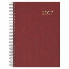 AGENDA ANUAL DOHE 2027 ESPIRAL SEGOVIA DIA PAGINA A5 140X200 MM TAPA MATERIAL VINILICO COLOR SURTIDO (12733) (11128) (12734)
