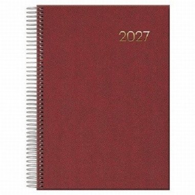 AGENDA ANUAL DOHE 2027 ESPIRAL SEGOVIA DIA PAGINA A5 140X200 MM TAPA MATERIAL VINILICO COLOR SURTIDO (12733) (11128) (12734)