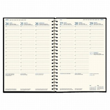 AGENDA ANUAL MYRGA 2027 ESPIRAL DUEÑAS 24 X 16,5 CM. SEMANA VISTA (3905) - AGEND.ESPIRAL 1/4 SV PP 17*24