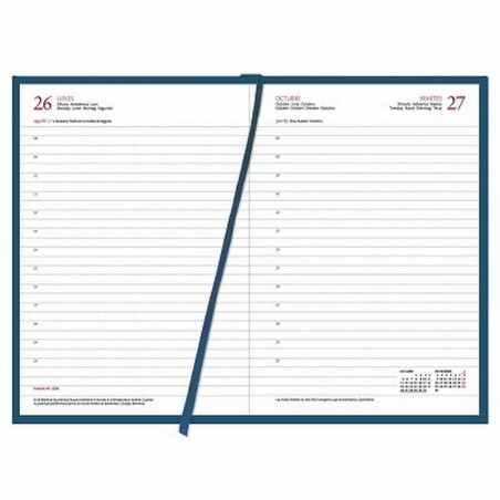 AGENDA ANUAL MYRGA 2027 ENCUADERNADA PRAXIS DIA PAGINA DIN A5 15X21 CMS. (3100) - AGEND.CUARTO 15*21 =B=