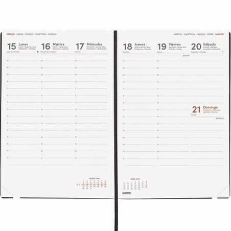 AGENDA ANUAL FINOCAM 2027 ENCUADERNADA DYNAMIC MARA Y4 SEMANA/VISTA VERTICAL NEGRO 120X170 MM (621106027) (621105827)