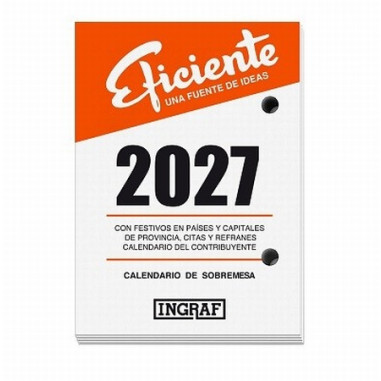 TACO CALENDARIO EFICIENTE BUFETE 2027 (357411) - TACO CALENDARIO EFICIENTE