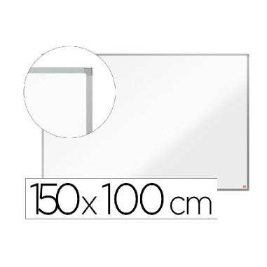 PIZARRA BLANCA MAGNETICA NOBO ESSENCE ACERO LACADO 1000X1500 MM (1905212) - PIZARRA MAGNET.BL.100*150 ALUMINIO