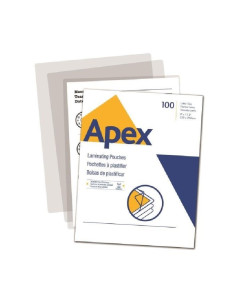 FUNDAS DE PLASTIFICAR APEX A4 216 X 203 MM 80 MICRAS 100 UNIDADES (6003201) - FUNDA PLASTIF.A4 80MICR.PQ100