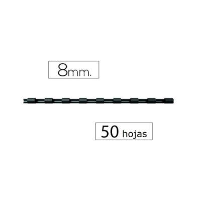 CANUTILLO FELLOWES PLASTICO 8MM NEGRO (5345707) -...