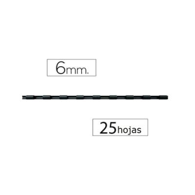 CANUTILLO FELLOWES PLASTICO 6 MM NEGRO (53453) -...