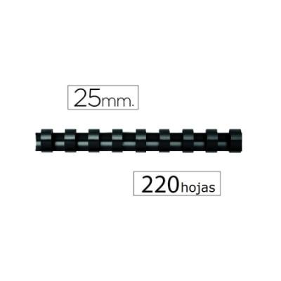 CANUTILLO FELLOWES PLASTICO 25MM NEGRO (5348504) DE...